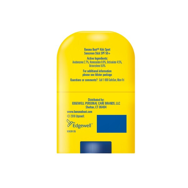 Banana Boat Kids Sport Sunscreen Stick, SPF 50+, 0.5 OZ