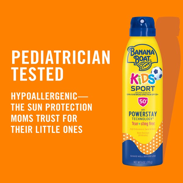 Banana Boat Kids Sport Sunscreen Spray SPF 50+, 9.5 OZ