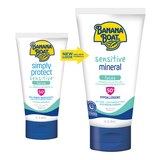 Banana Boat Sensitive Mineral Face SPF 50 Sunscreen Lotion, 3 OZ, thumbnail image
