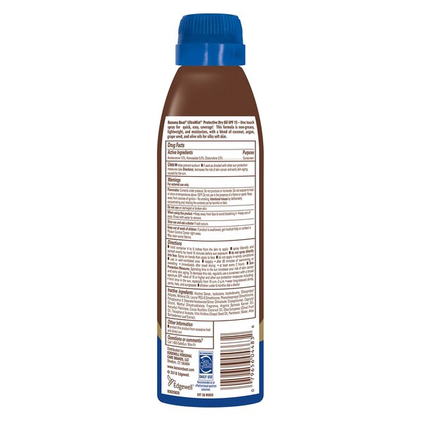 Banana Boat Dry Oil Sunscreen Spray, SPF 15, 6 OZ
