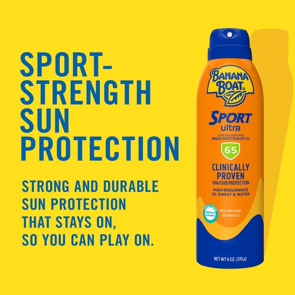 Banana Boat Sport Ultra SPF 65 Clear Spray Sunscreen