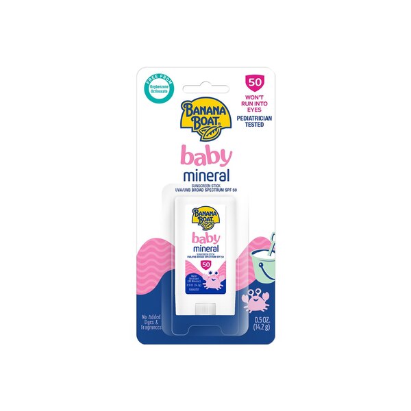 Banana Boat Baby Mineral Stick, SPF 50