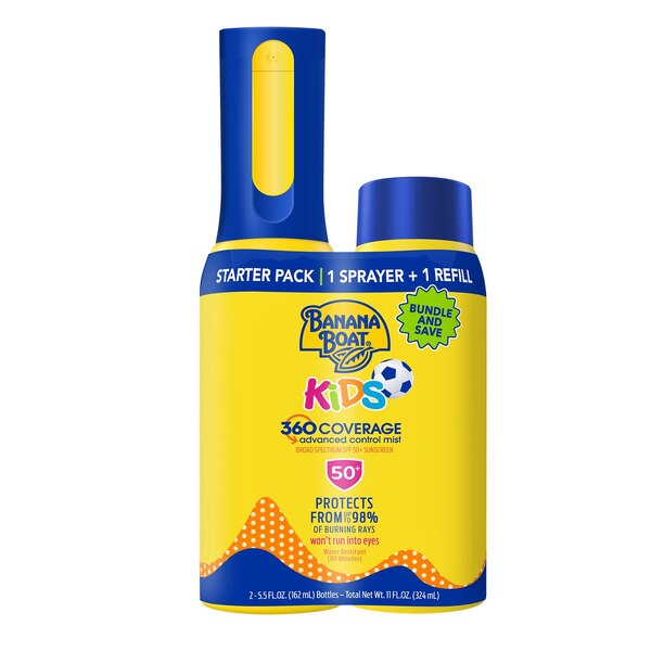 Banana Boat Kids 360 Coverage Sunscreen Mist Starter Pack