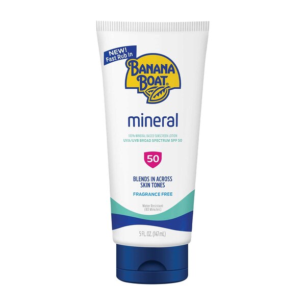 Banana Boat Mineral Lotion, SPF 50, 5 OZ