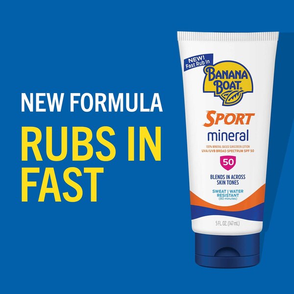 Banana Boat Sport Mineral Lotion, SPF 50, 5 OZ