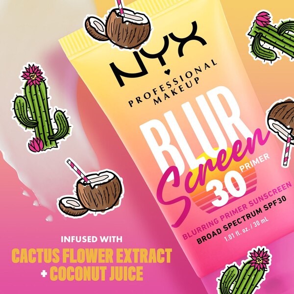 NYX Professional Makeup Blurscreen SPF 30 Primer, 1.01 fl oz