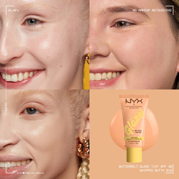 NYX Professional Makeup Buttermelt Glaze Skin Tint, SPF 30