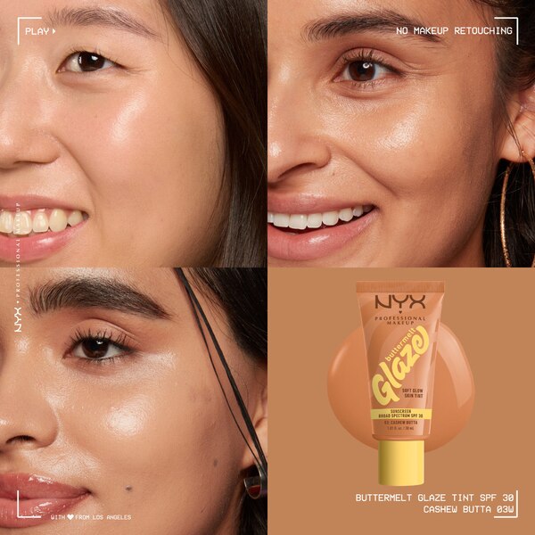 NYX Professional Makeup Buttermelt Glaze Skin Tint, SPF 30