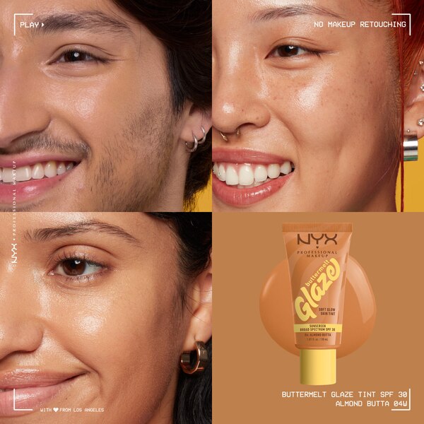 NYX Professional Makeup Buttermelt Glaze Skin Tint, SPF 30