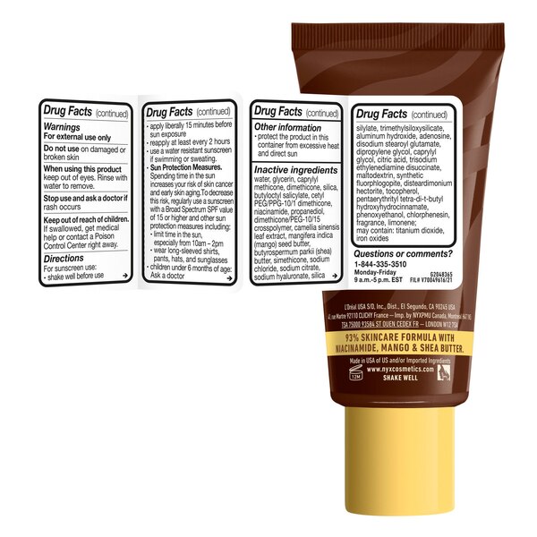 NYX Professional Makeup Buttermelt Glaze Skin Tint, SPF 30