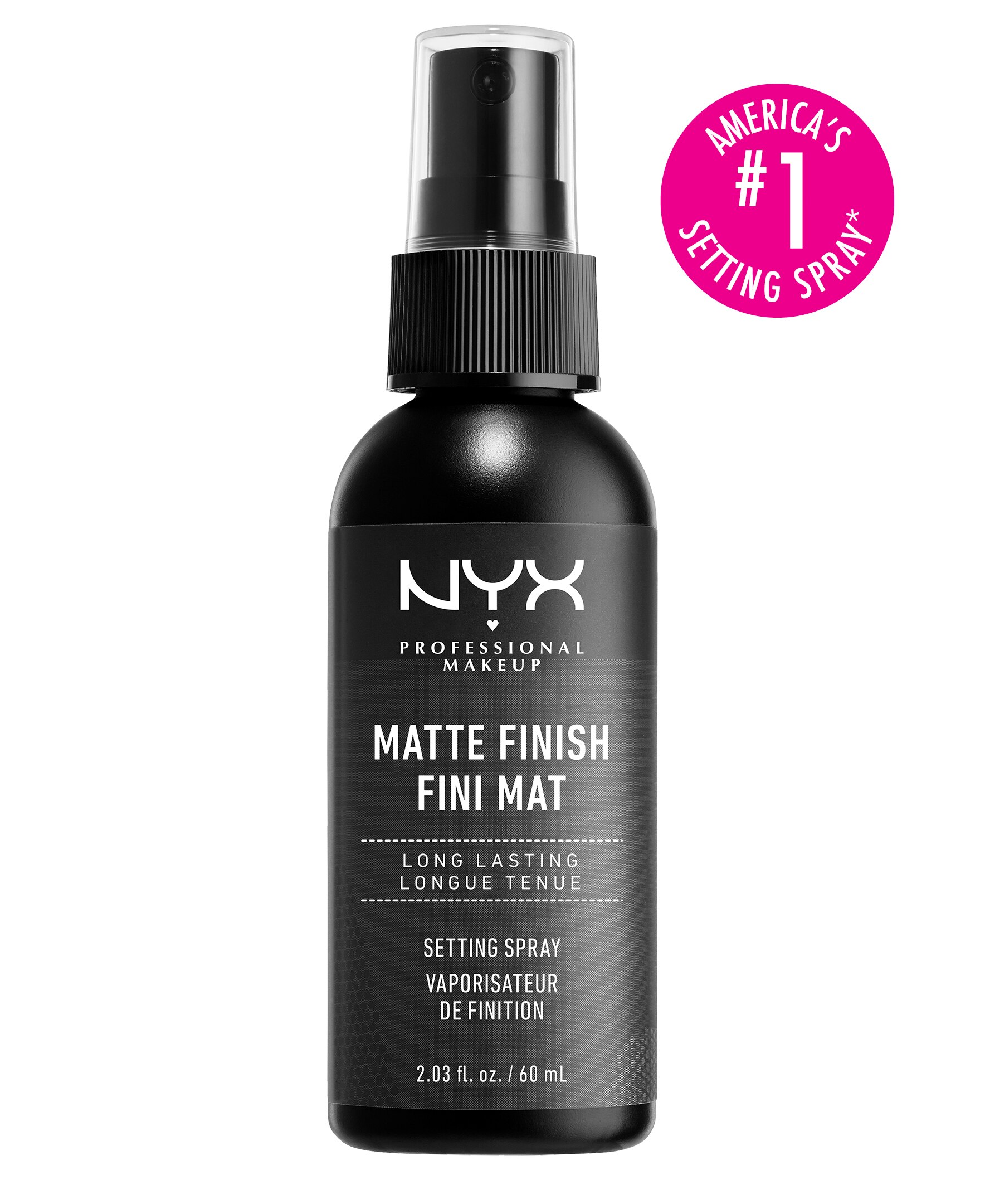 NYX Professional Makeup Matte Finish Long Lasting Makeup Setting Spray, 2.03 OZ