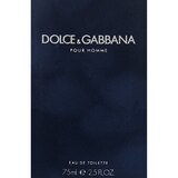 Dolce & Gabbana Pour Homme For Men Eau De Toilette Natural Spray, thumbnail image 2 of 2