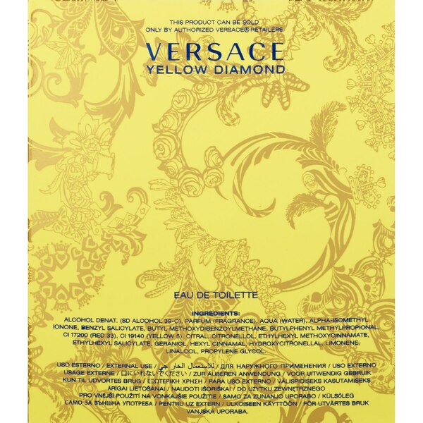 Versace Yellow Diamond Eau De Toilette, 3 OZ