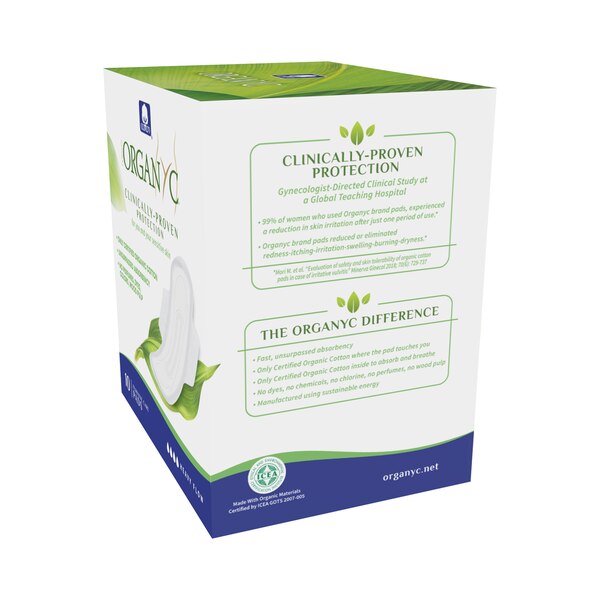 Organyc Organic Cotton Pads for Sensitive Skin, Heavy, 10 CT