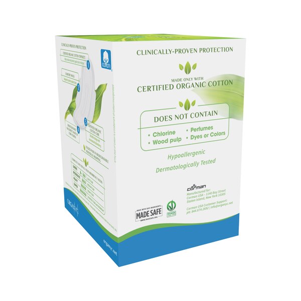 Organyc Organic Cotton Pads for Sensitive Skin, Moderate, 10 CT