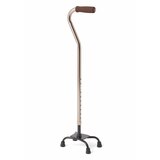 Medline Aluminum Quad Cane Bronze, thumbnail image 1 of 1