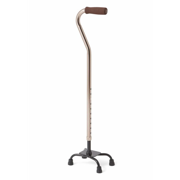 Medline Aluminum Quad Cane Bronze