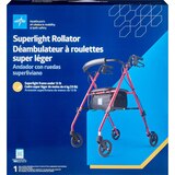 Medline Freedom Rollator Ultra Light, Burgundy, thumbnail image