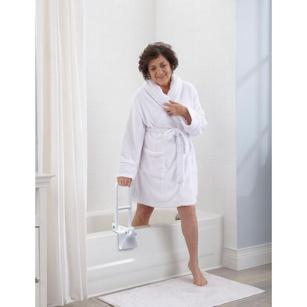 Medline Bathtub Safety Grab Bar with Handle Clamps