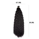 Darling Deep Wave Wrap Around Ponytail, 1B Black, 20 IN, thumbnail image