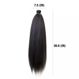 Darling Kinky Straight Wrap Around Ponytail, 1B Black, 26 IN, thumbnail image