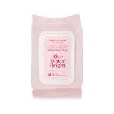 The Face Shop Rice Water Bright Cleansing Facial Wipes, Vegan, 50 CT, thumbnail image