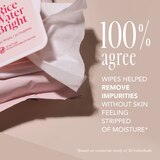 The Face Shop Rice Water Bright Cleansing Facial Wipes, Vegan, 50 CT, thumbnail image