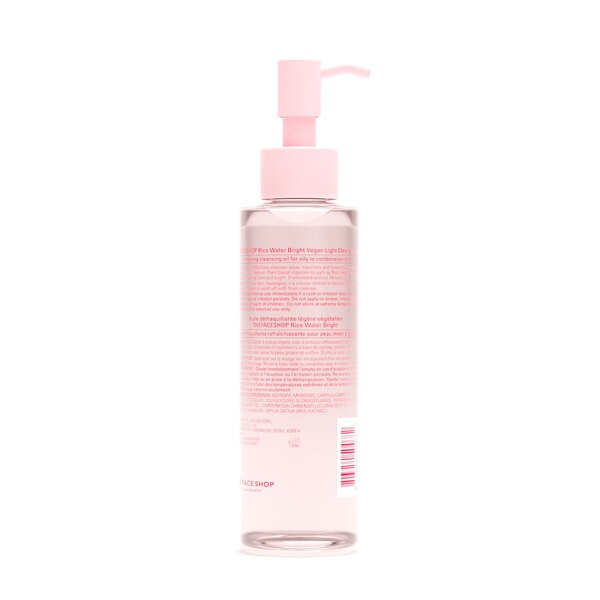 The Face Shop Rice Water Bright Light Cleansing Oil, Vegan, 5 OZ