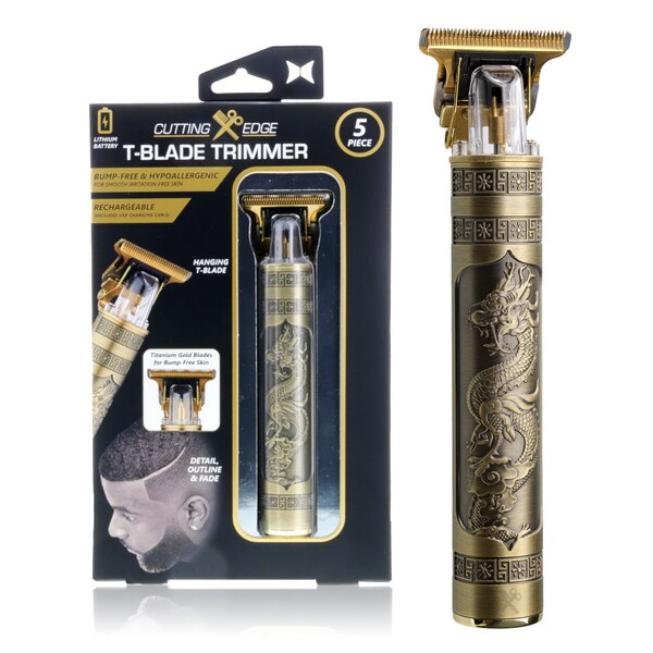 Cutting Edge Zero Gap Rechargeable T-Blade With 4 Guide Combs