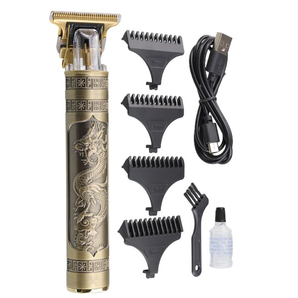 Cutting Edge Zero Gap Rechargeable T-Blade With 4 Guide Combs