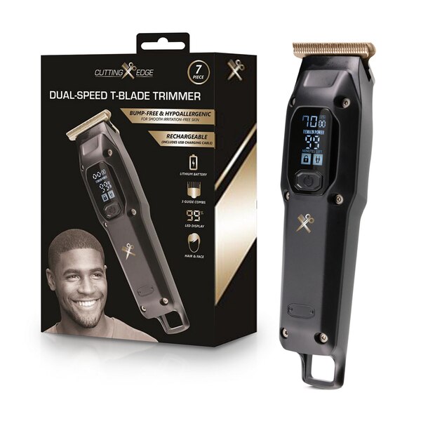 Cutting Edge LCD Rechargeable T-Blade With Turbo Boost Speed