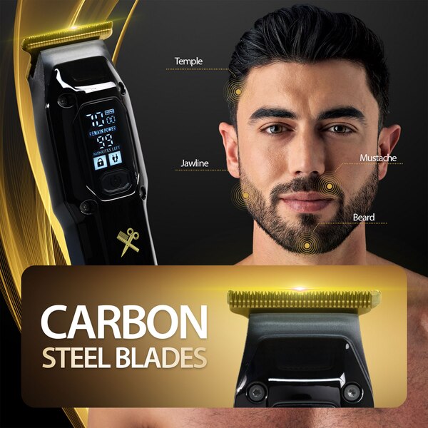 Cutting Edge LCD Rechargeable T-Blade With Turbo Boost Speed