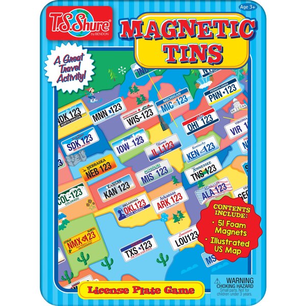 License Plate Activity Tin