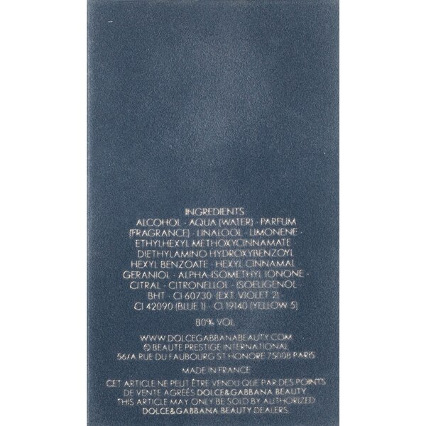 Light Blue By Dolce & Gabbana Eau de Toilette Natural Spray