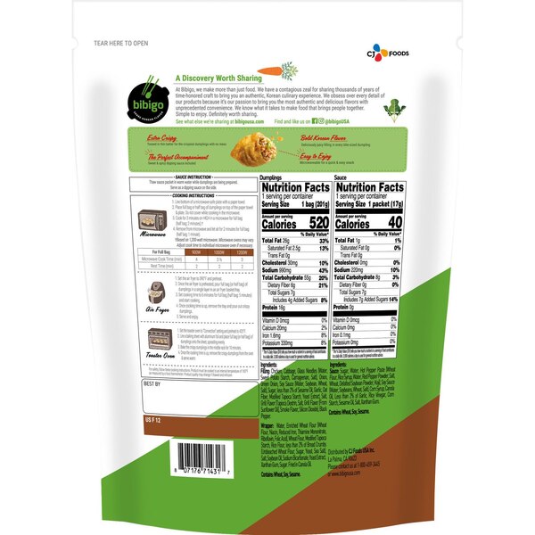 Bibigo, Crispy Chicken Dumplings, 7.7 Oz