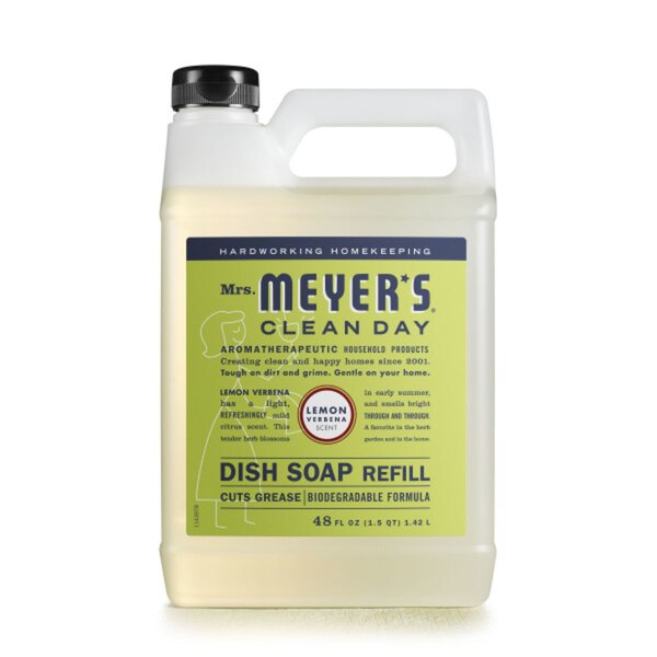 Mrs. Meyer's Dish Soap Refill, Lemon Verbena, 48 oz