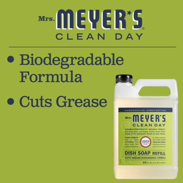 Mrs. Meyer's Dish Soap Refill, Lemon Verbena, 48 oz