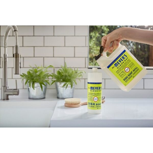 Mrs. Meyer's Dish Soap Refill, Lemon Verbena, 48 oz