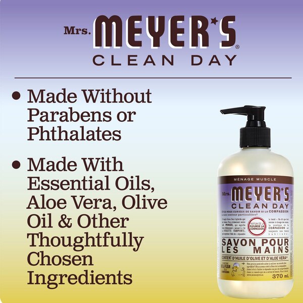 Mrs. Meyer's Clean Day Liquid Hand Soap, Compassion Flower, 12.5 OZ
