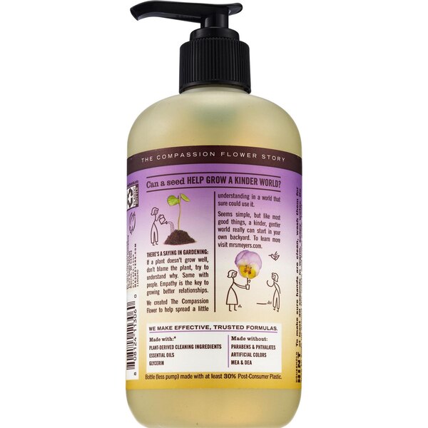 Mrs. Meyer's Clean Day Liquid Hand Soap, Compassion Flower, 12.5 OZ