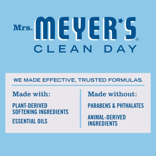 Mrs. Meyer's Clean Day Dryer Sheets, Rain Water, 80 ct