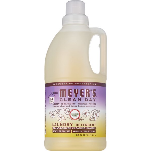 Mrs. Meyer's Clean Day Laundry Detergent, Compassion Flower, 64 fl oz