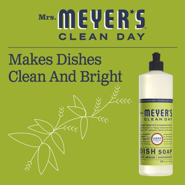 Mrs. Meyer's Clean Day Liquid Dish Soap, 16 OZ