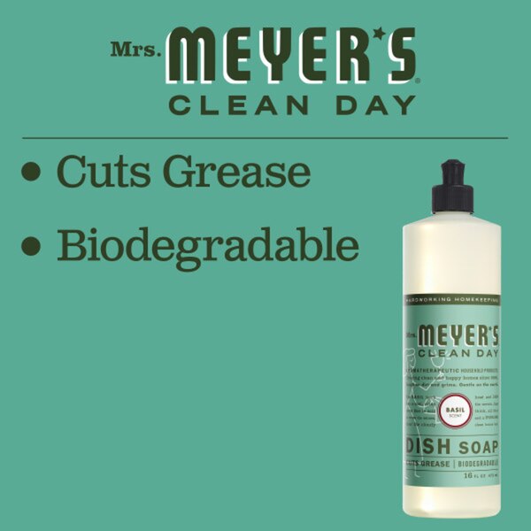 Mrs. Meyer's Clean Day Liquid Dish Soap, 16 oz