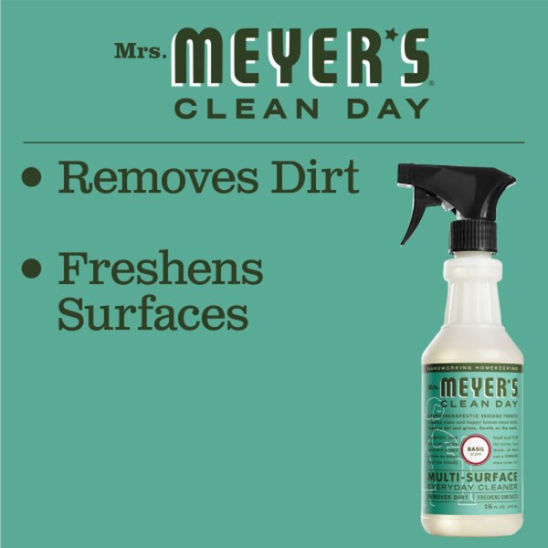 Mrs. Meyer's Clean Day Multi Surface Everyday Cleaner, Basil, 16 OZ