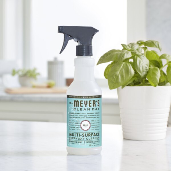 Mrs. Meyer's Clean Day Multi Surface Everyday Cleaner, Basil, 16 OZ