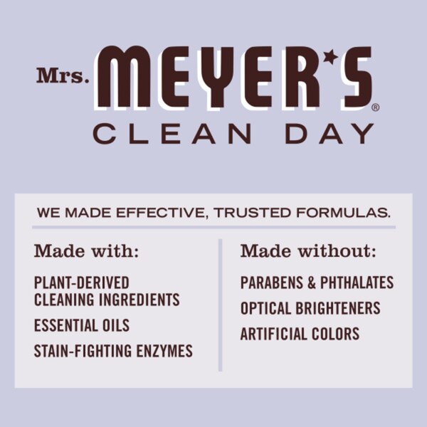 Mrs. Meyer's Clean Day Laundry Detergent Bottle, Lavender, 64 oz