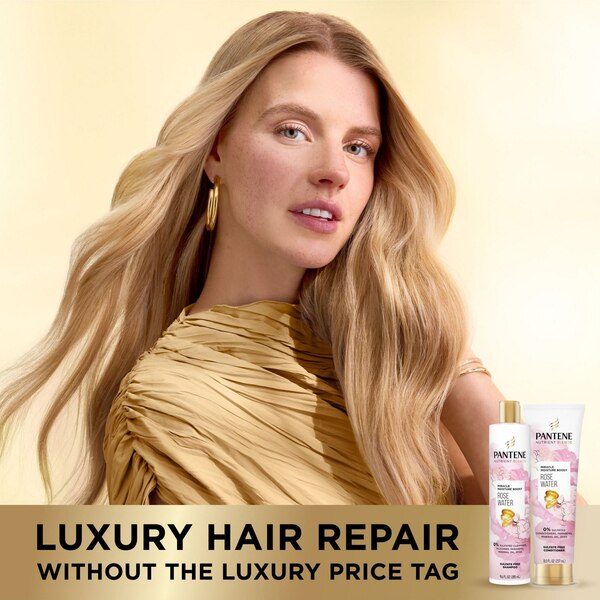 Pantene Nutrient Blends Miracle Moisture Boost Shampoo with Rose Water, 9.6 OZ
