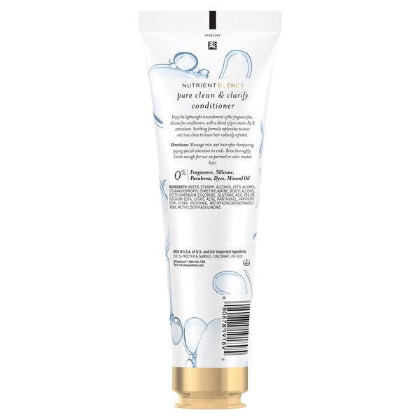 Pantene Pure Clean & Clarify Silicone-Free Conditioner, 9.6 OZ