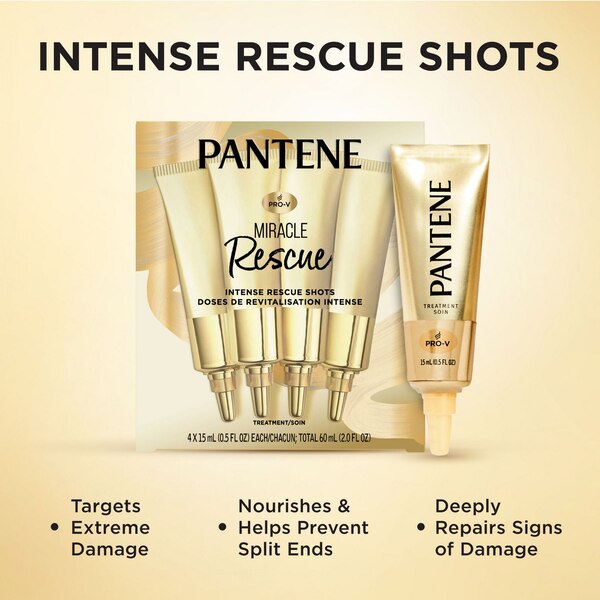 Pantene Pro-V Miracle Rescue Intense Rescue Shots, 4 CT